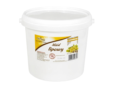 Miód lipowy wiadro 4kg HoReCa